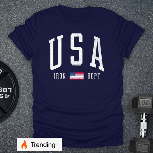 USA Iron Dept T-Shirt