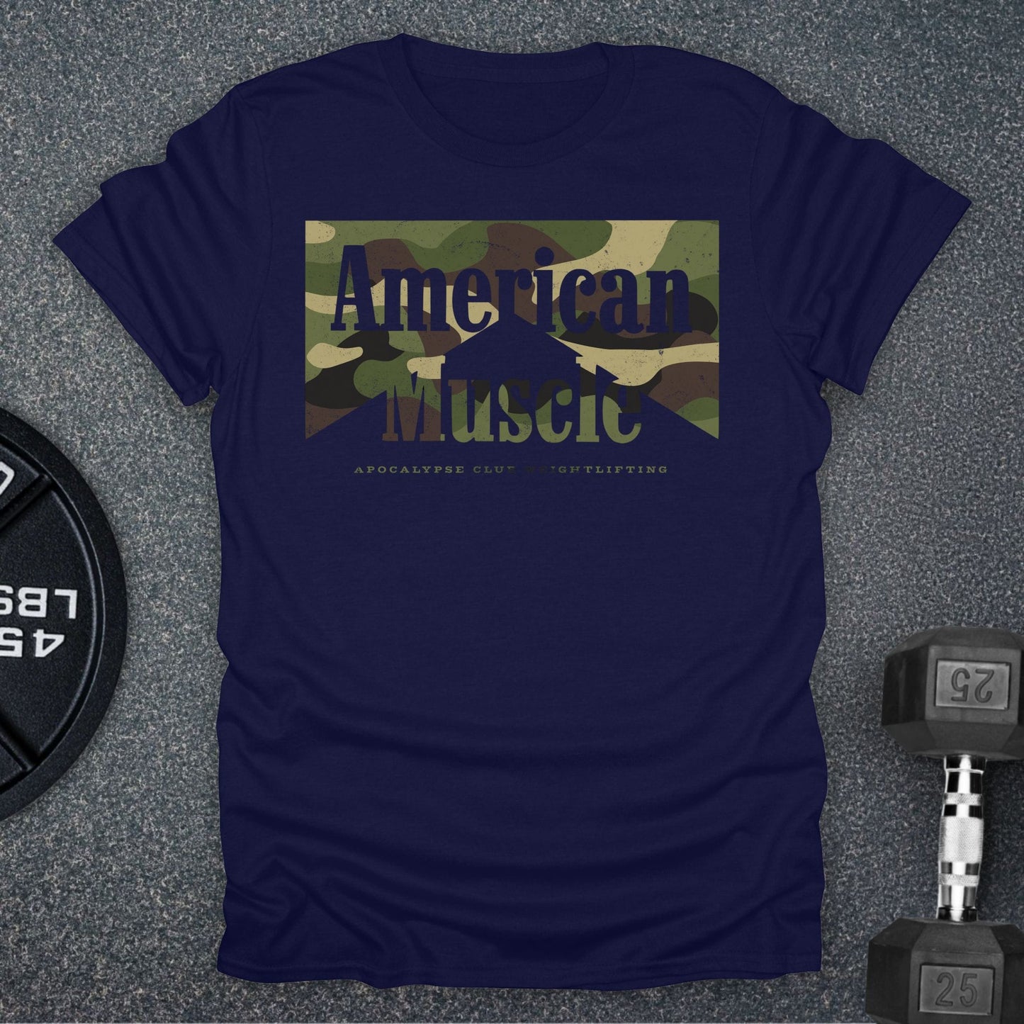 Camo Western American Muscle T-Shirt