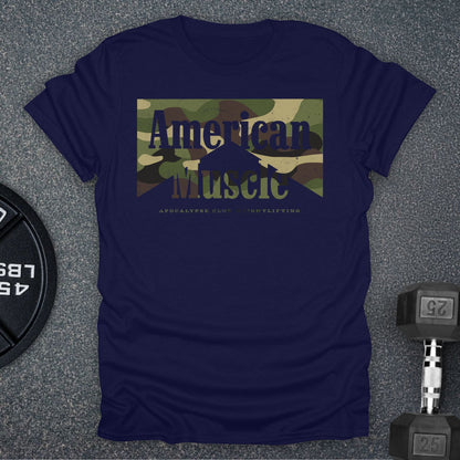 Camo Western American Muscle T-Shirt