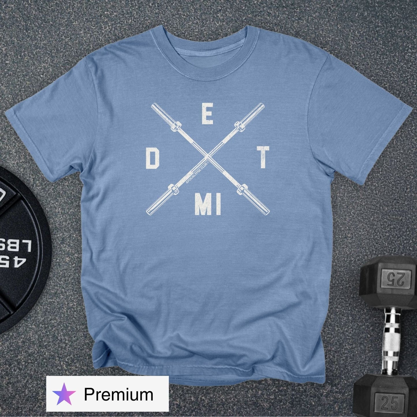 Detroit Crossbar Premium T-Shirt