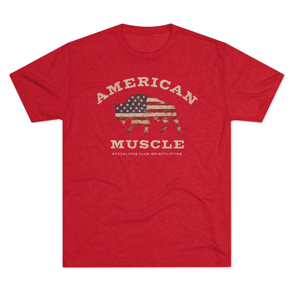 American Muscle Bison Tri-Blend T-Shirt