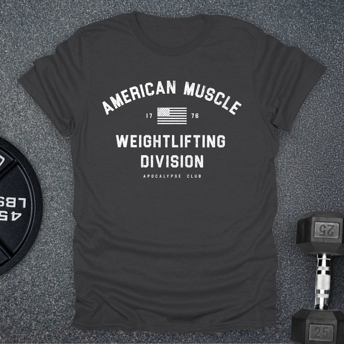 American Muscle Weightlifting T-Shirt