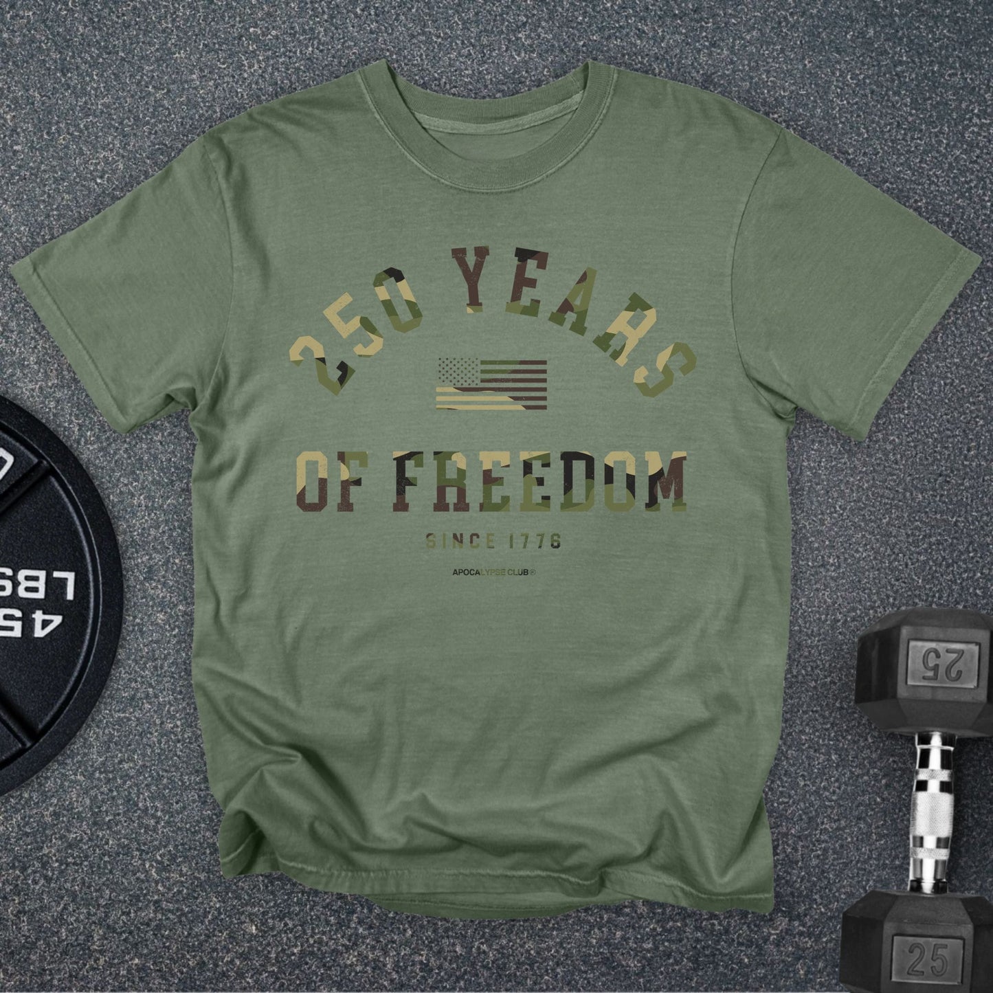 Camo 250 Years Of Freedom Premium T-Shirt