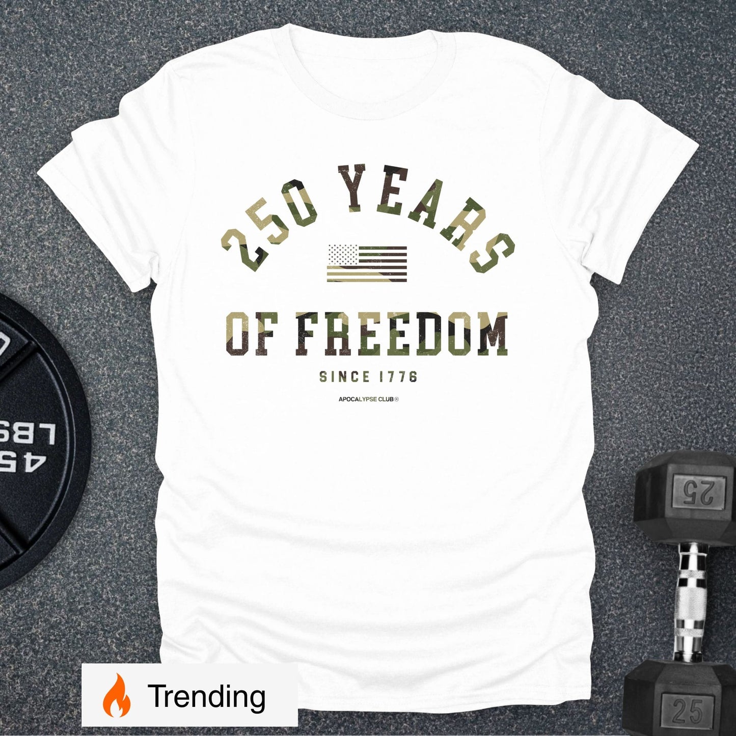 Camo 250 Years Of Freedom T-Shirt