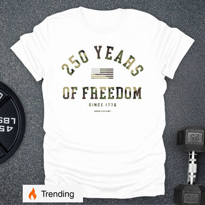 Camo 250 Years Of Freedom T-Shirt