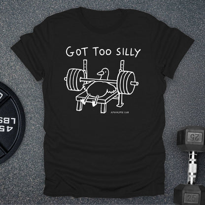 Apocalypse Club Got Too Silly Black gym t-shirt