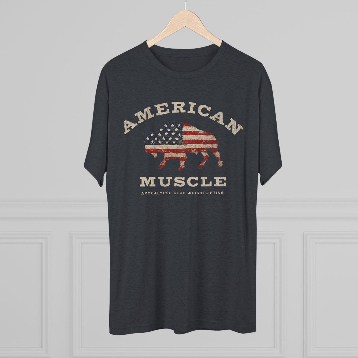American Muscle Bison Tri-Blend T-Shirt