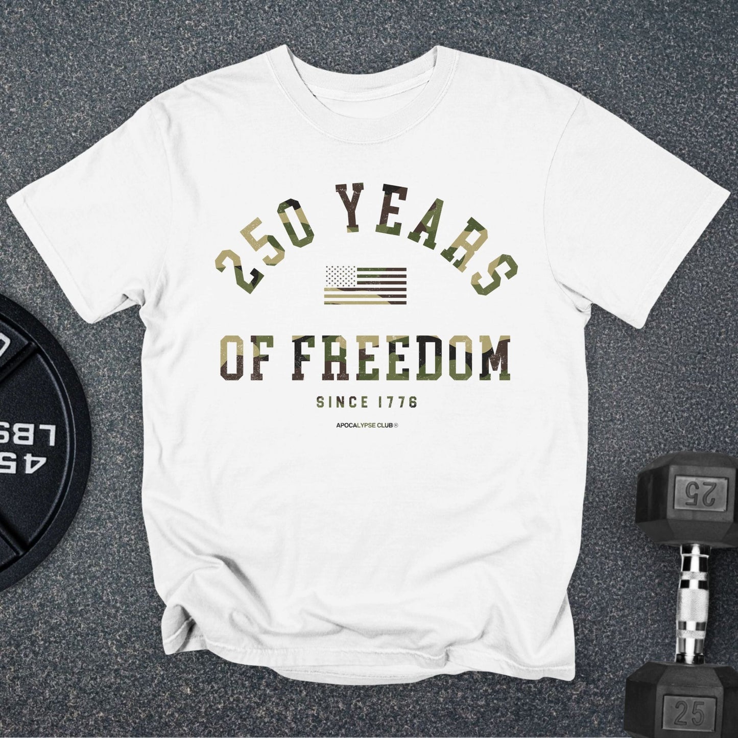 Camo 250 Years Of Freedom Premium T-Shirt