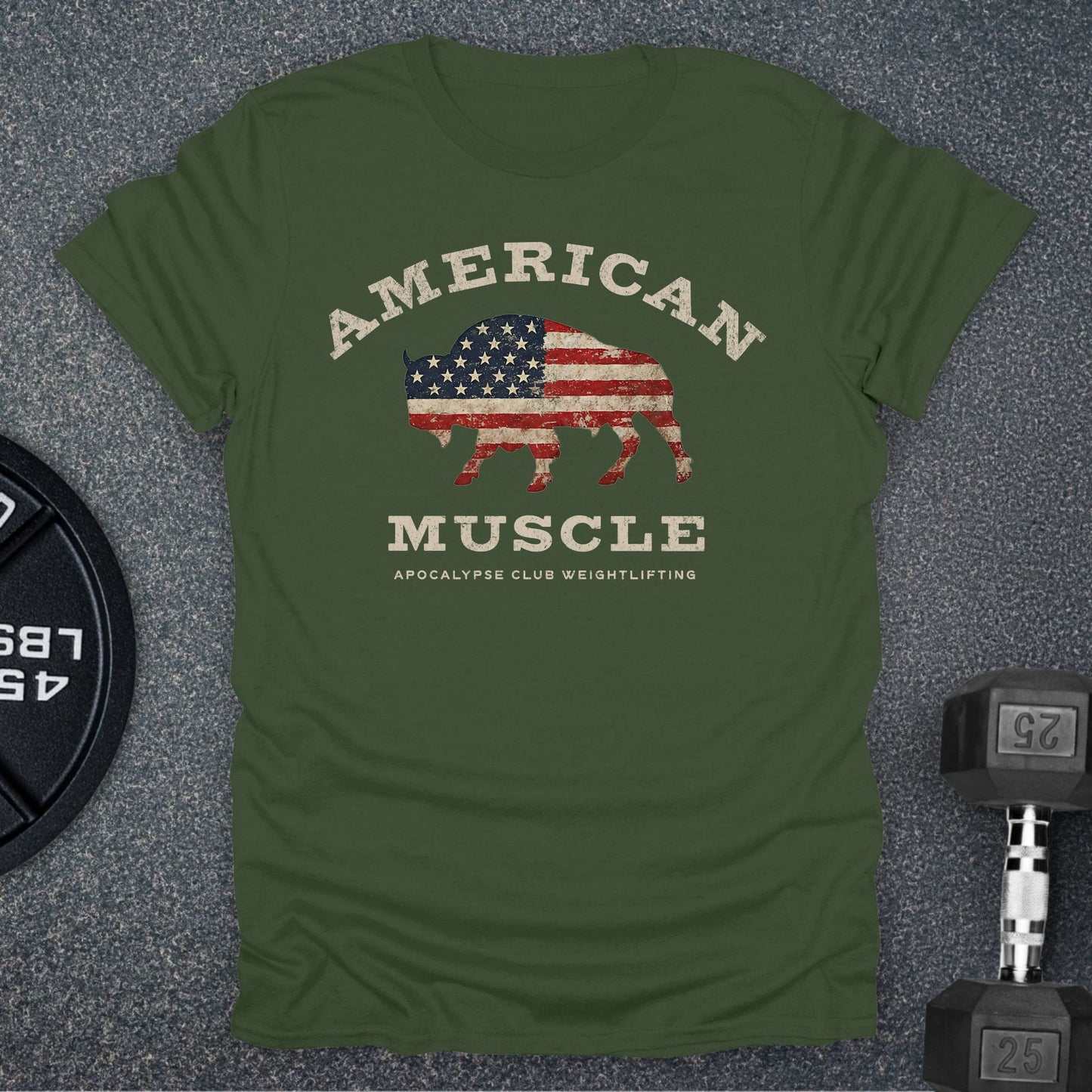 American Muscle Bison T-Shirt