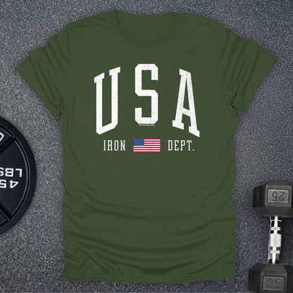 USA Iron Dept T-Shirt