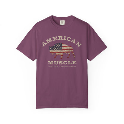 Fall American Muscle Bison Premium T-Shirt
