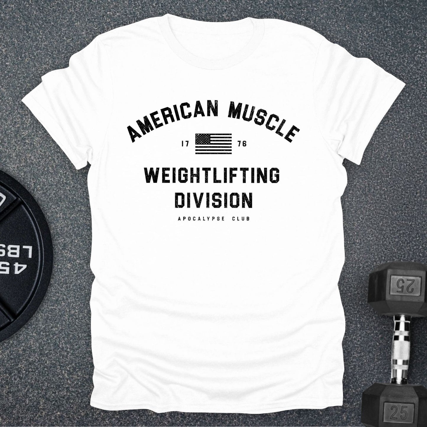 American Muscle Weightlifting T-Shirt