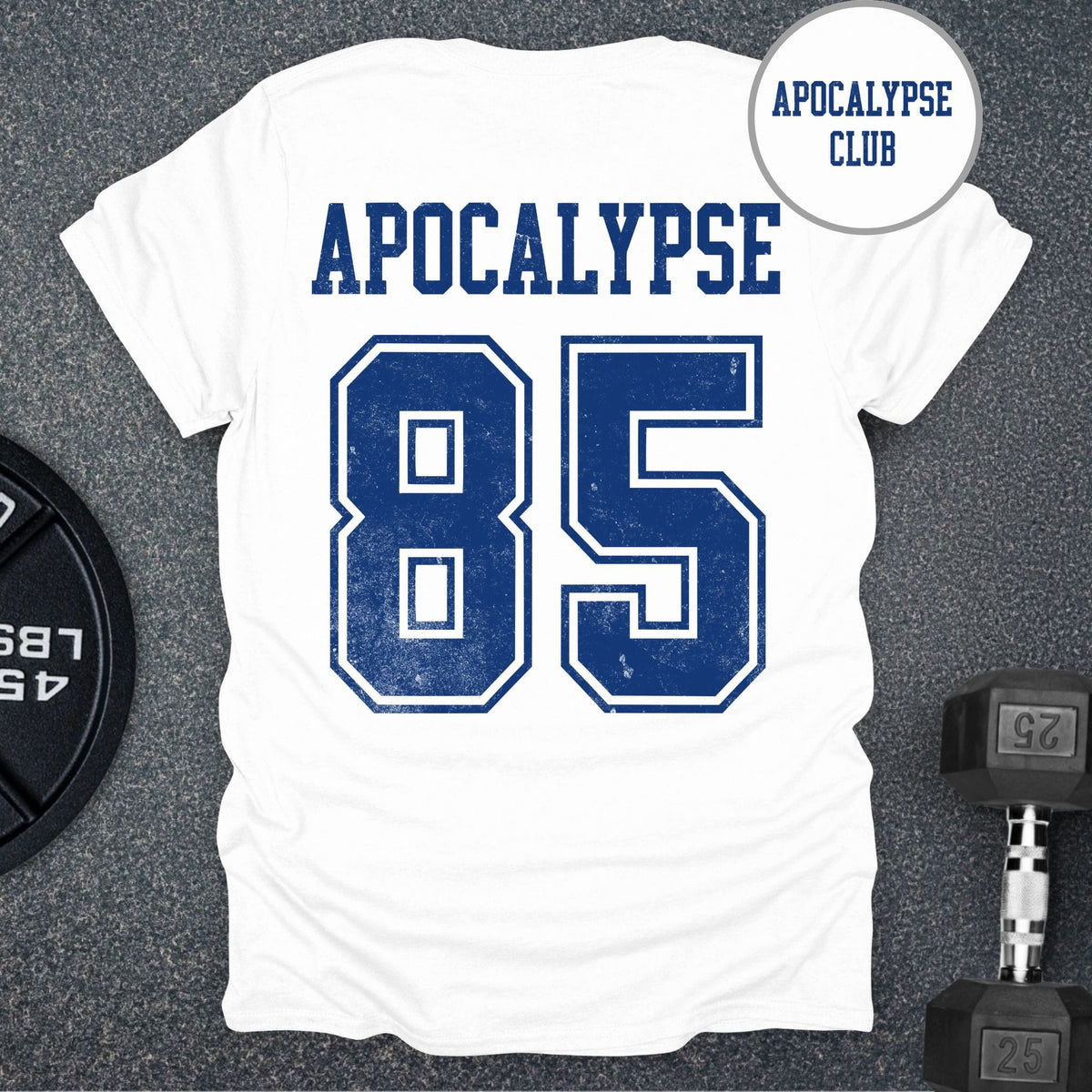 Apocalypse Club Stadium White gym t-shirt