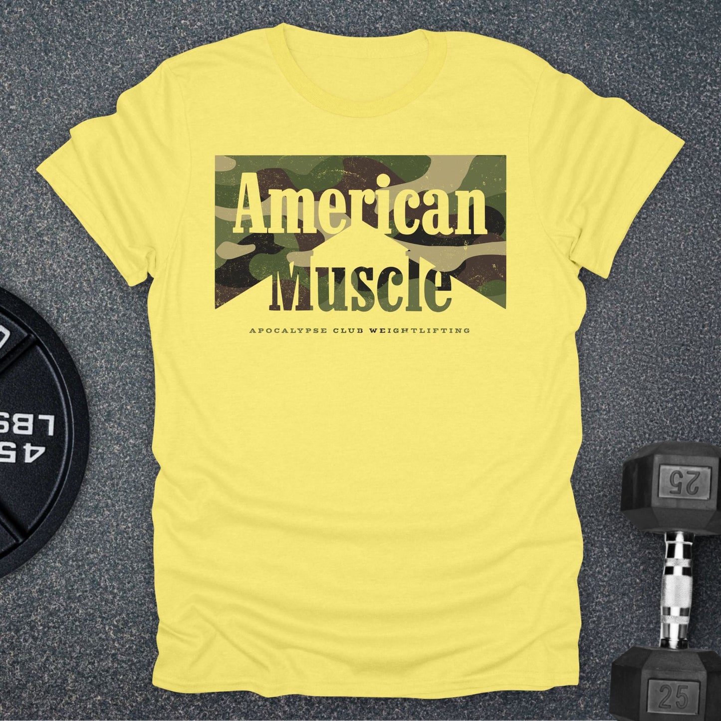 Camo Western American Muscle T-Shirt