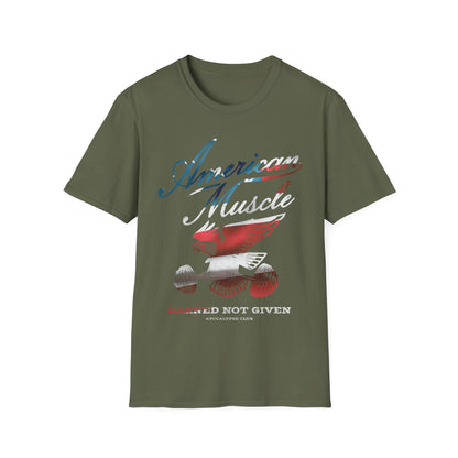 American Muscle Emblem Flag T-Shirt