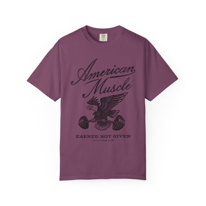 Fall American Muscle Emblem Premium T-Shirt