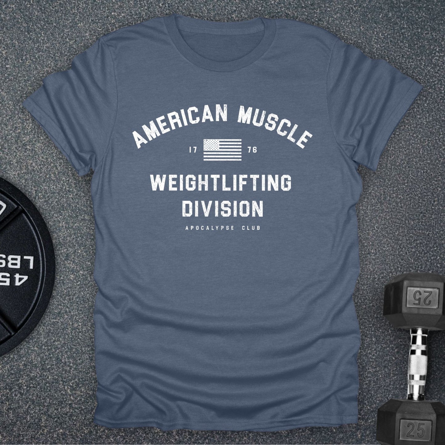 American Muscle Weightlifting T-Shirt
