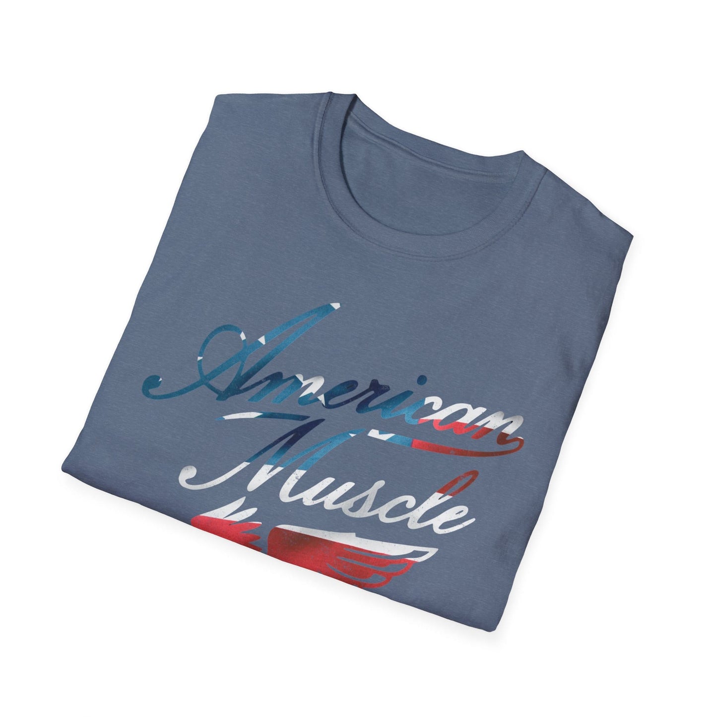 American Muscle Emblem Flag T-Shirt