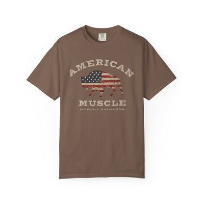 Fall American Muscle Bison Premium T-Shirt