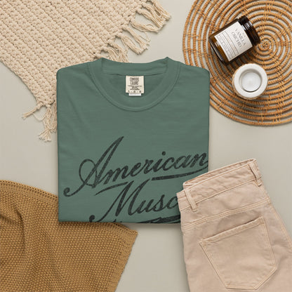 Fall American Muscle Emblem Premium T-Shirt