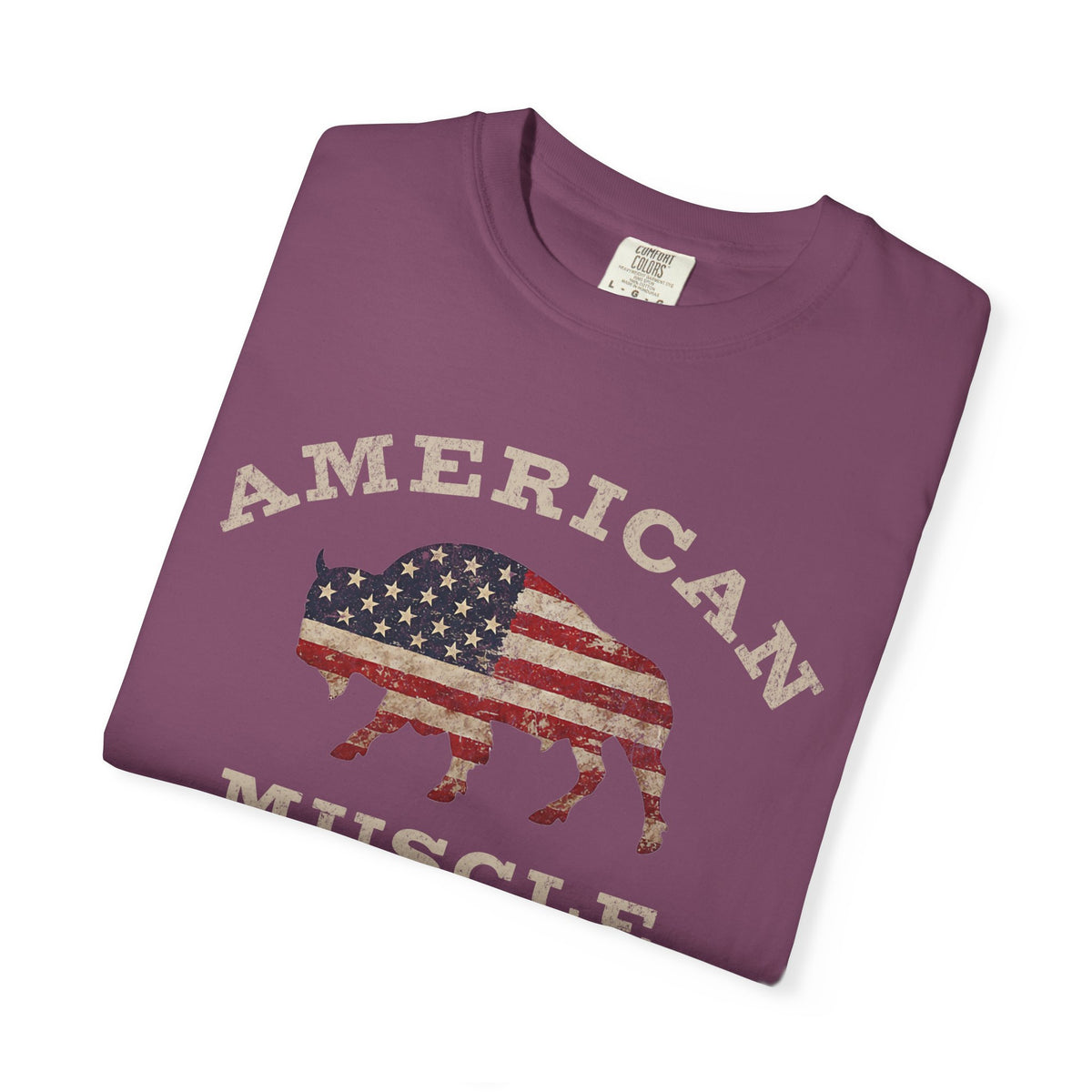 Fall American Muscle Bison Premium T-Shirt