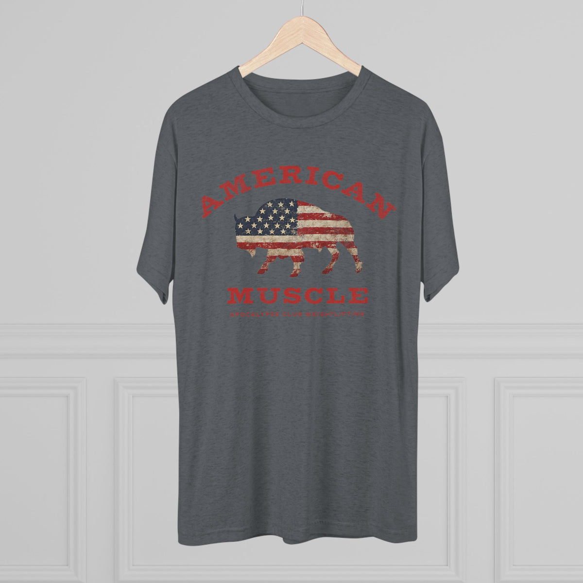 American Muscle Bison Tri-Blend T-Shirt