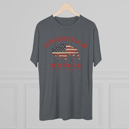 American Muscle Bison Tri-Blend T-Shirt