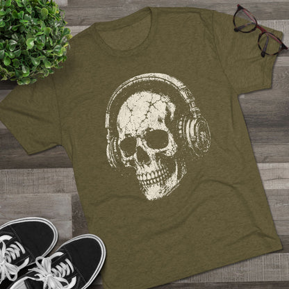 Locked In Skull Tri-Blend T-Shirt