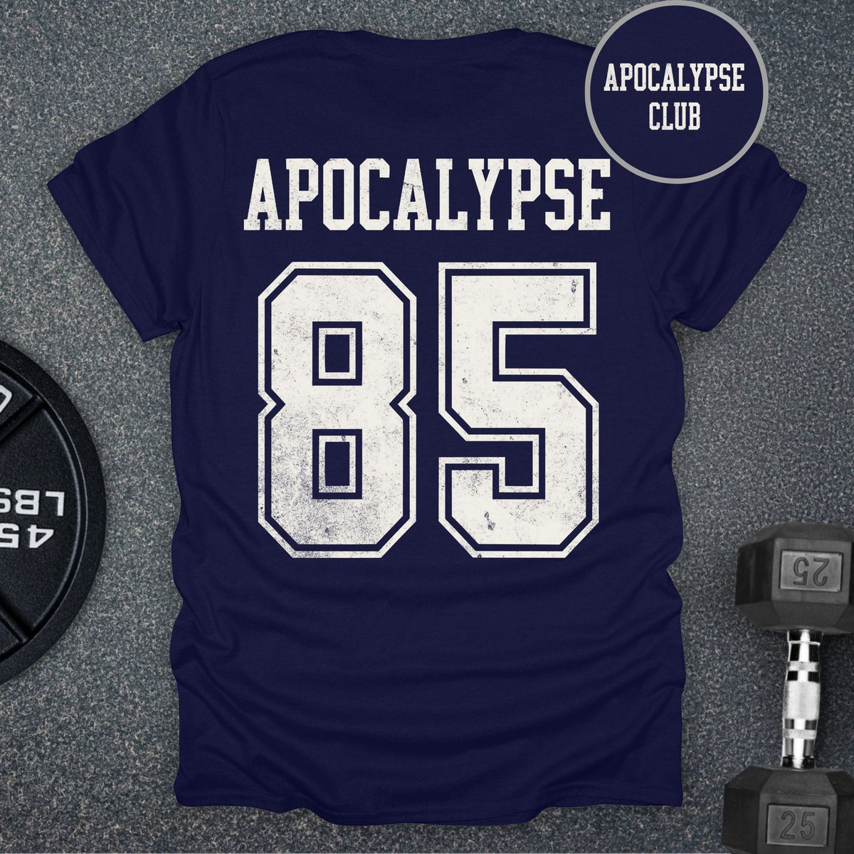 Apocalypse Club Stadium Navy gym t-shirt