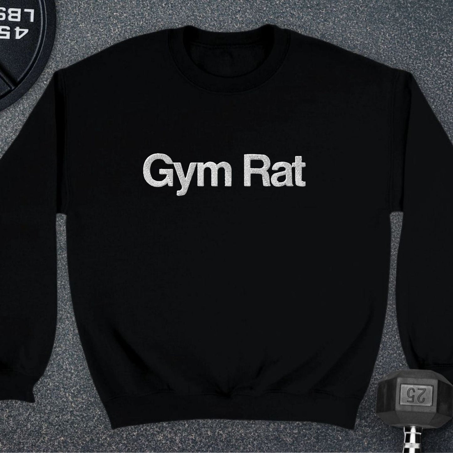 Gym Rat Embroidered Sweatshirt