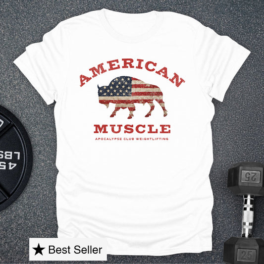 American Muscle Bison T-Shirt