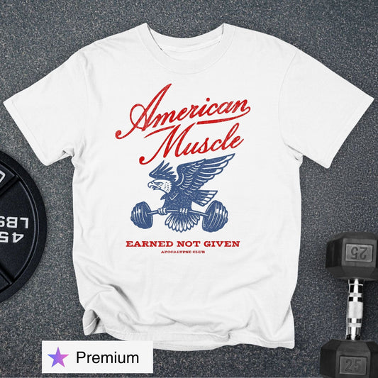 American Muscle Emblem Premium T-Shirt