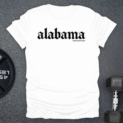 Apocalypse Club Alabama White gym t-shirt