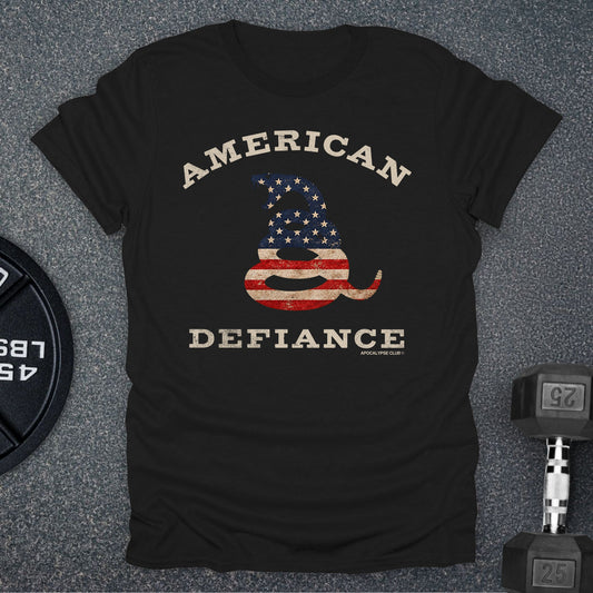 Apocalypse Club American Defiance Snake Black gym t-shirt