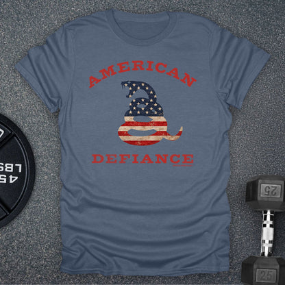 Apocalypse Club American Defiance Snake Heather Indigo gym t-shirt