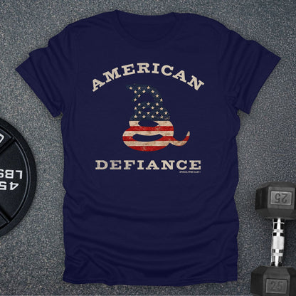 Apocalypse Club American Defiance Snake Navy gym t-shirt