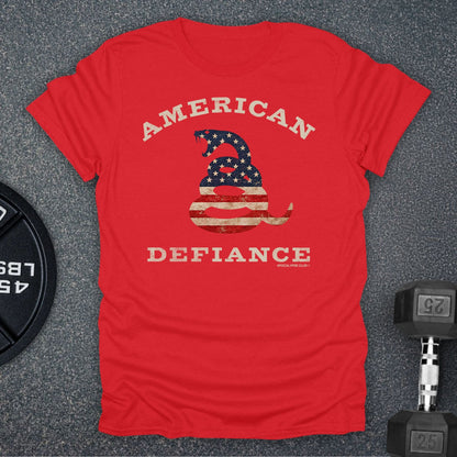 Apocalypse Club American Defiance Snake Red gym t-shirt