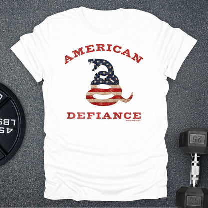 Apocalypse Club American Defiance Snake White gym t-shirt
