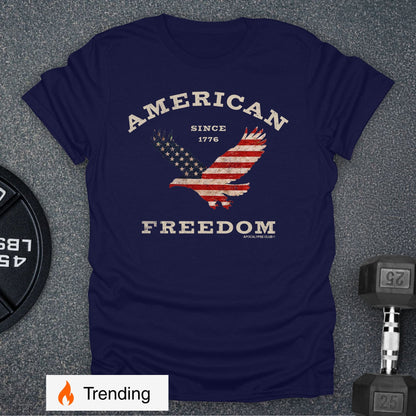 Apocalypse Club American Freedom Eagle Navy gym t-shirt
