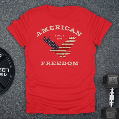Apocalypse Club American Freedom Eagle Red gym t-shirt