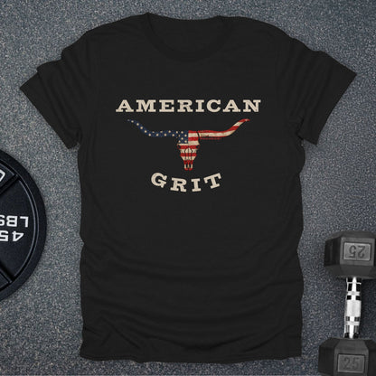 Apocalypse Club American Grit Longhorn Black gym t-shirt