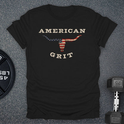 Apocalypse Club American Grit Longhorn Black gym t-shirt