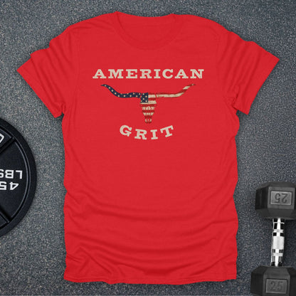 Apocalypse Club American Grit Longhorn Red gym t-shirt