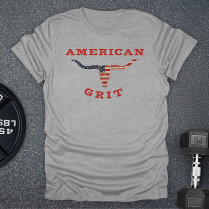 Apocalypse Club American Grit Longhorn Sport Grey gym t-shirt