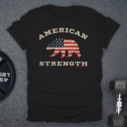Apocalypse Club American Strength Bear Black gym t-shirt