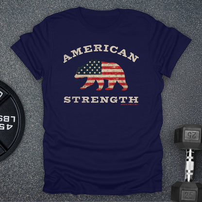 Apocalypse Club American Strength Bear Navy gym t-shirt