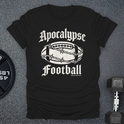 Apocalypse Club Apocalypse Football Black gym t-shirt