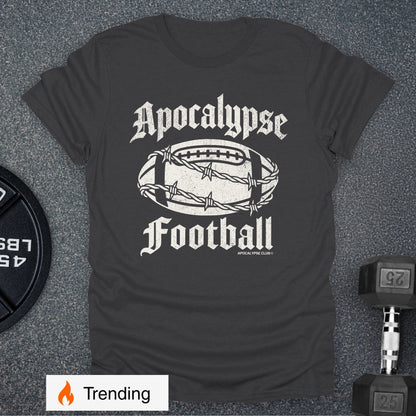 Apocalypse Club Apocalypse Football Charcoal gym t-shirt