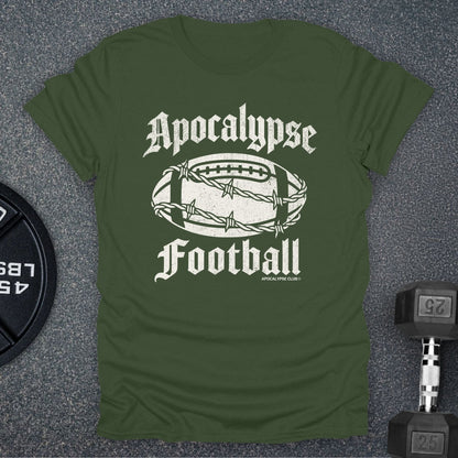 Apocalypse Club Apocalypse Football Military Green gym t-shirt