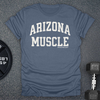 Apocalypse Club Arizona Muscle Heather Indigo gym t-shirt